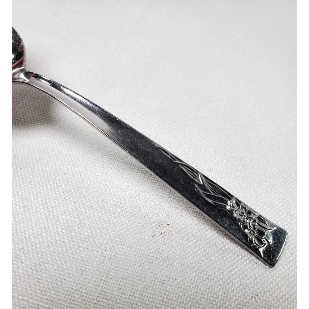 Vtg‎ Oneida LTD Stainhome Stainless Floral Pattern Teaspoon Replacement Flatware